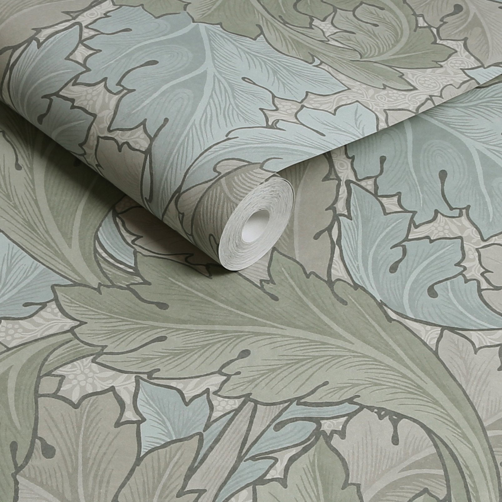 Acanthus Wallpaper - Sage & Duck Egg - 124228 - William Morris AH