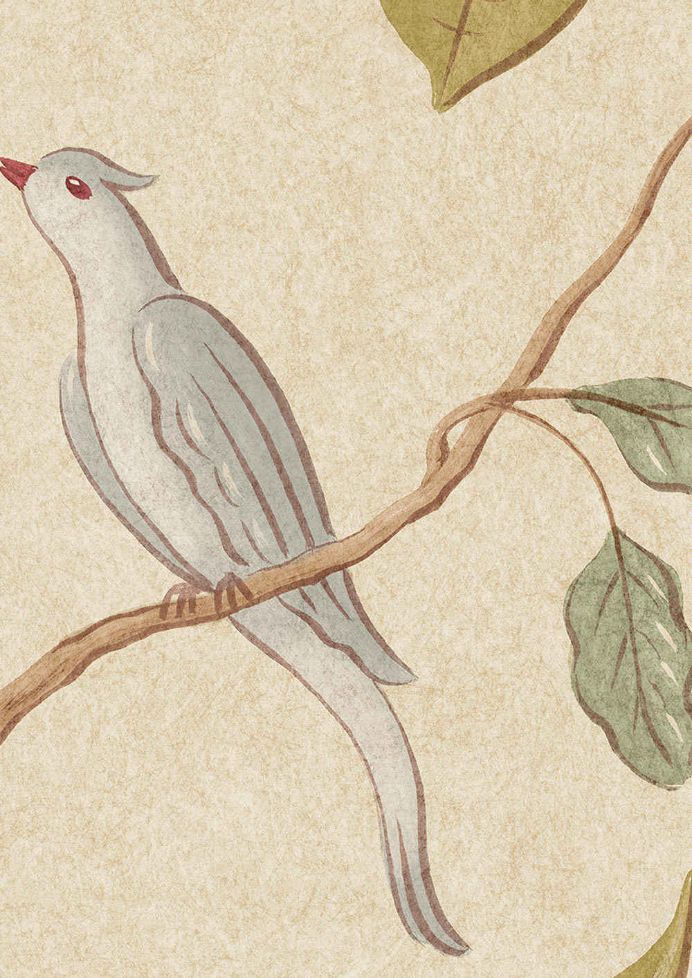 Adam's Eden Wallpaper - Taupe