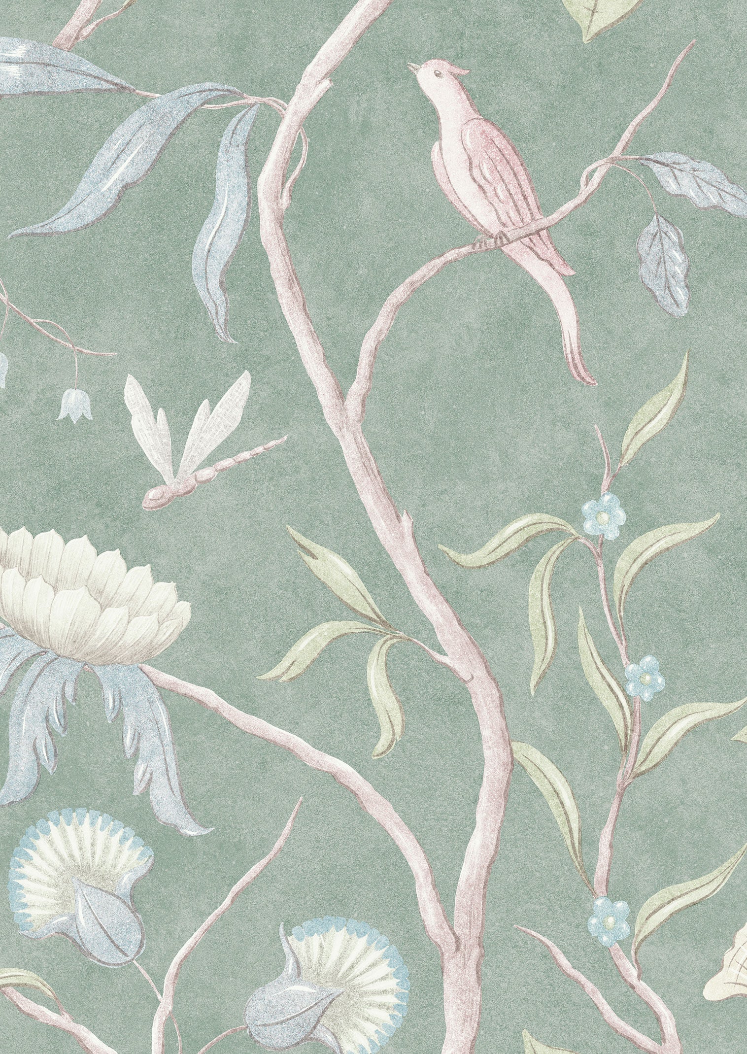 Adam's Eden Wallpaper - Green - Lewis & Wood