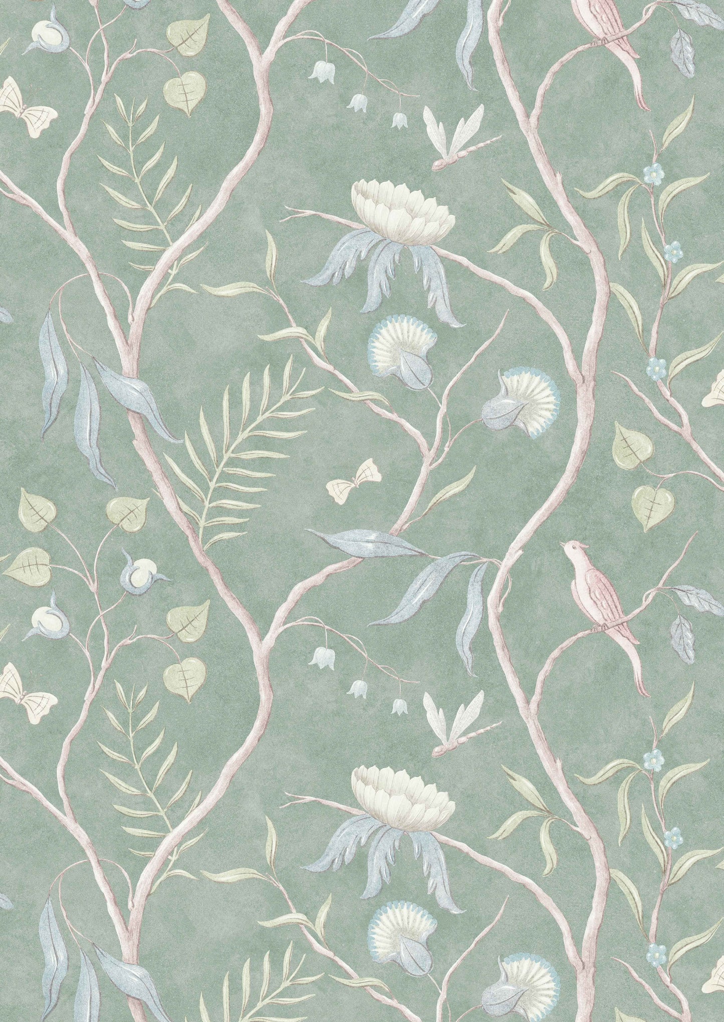 Adam's Eden Wallpaper - Green - Lewis & Wood