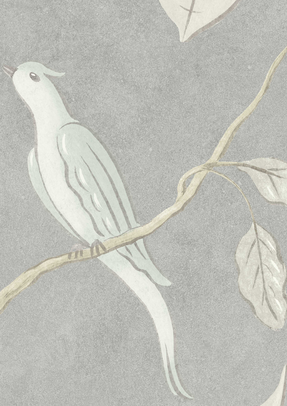 Adam's Eden Wallpaper - Silver - Lewis & Wood