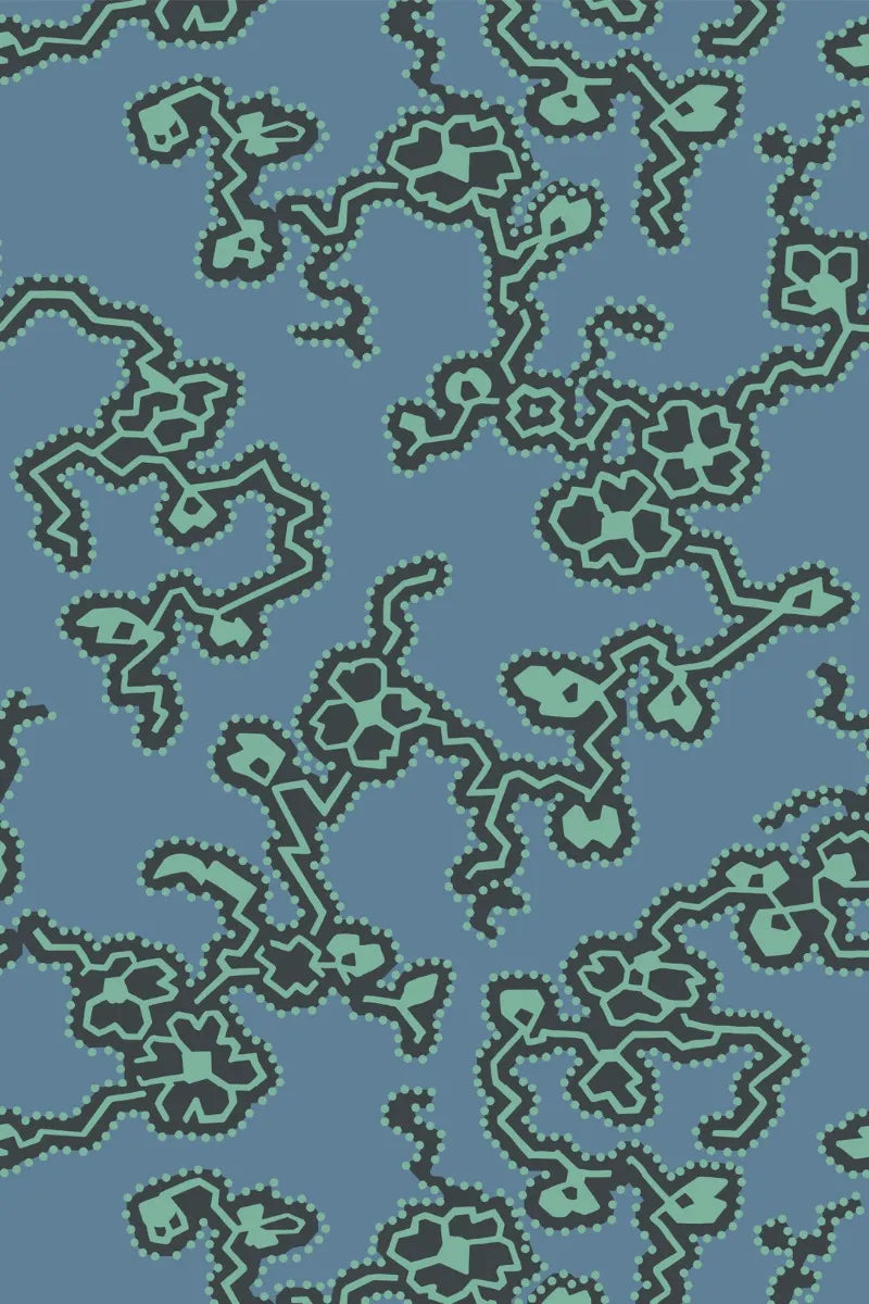 Adelaide Wallpaper - Chinese Blue - 6304