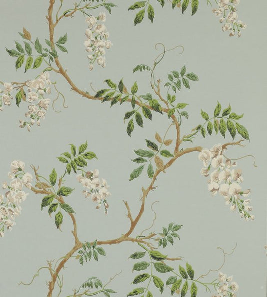 Alderney Wallpaper - Aqua - Colefax & Fowler