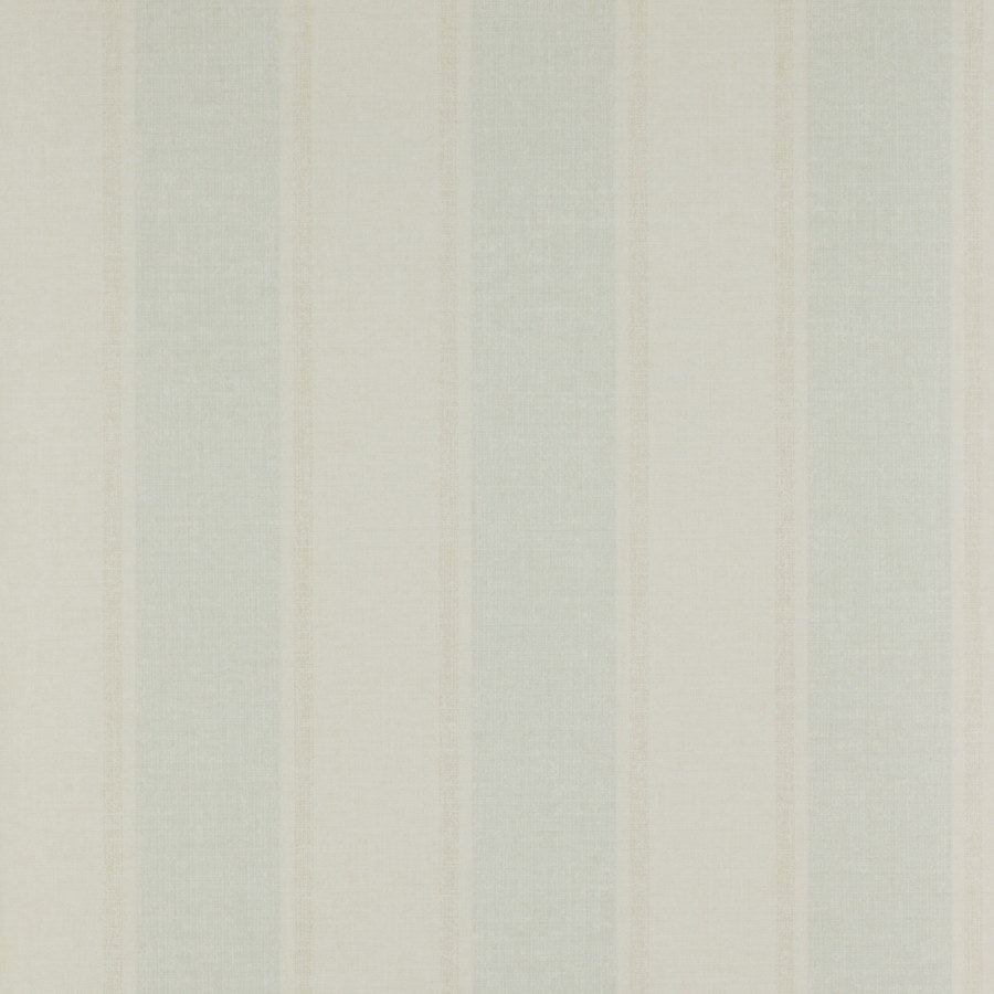 Alton Stripe Wallpaper - Aqua/Beige - Colefax & Fowler