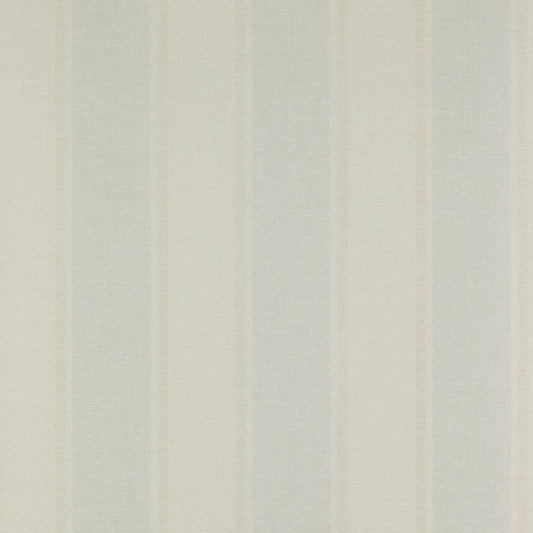 Alton Stripe Wallpaper - Aqua/Beige - Colefax & Fowler