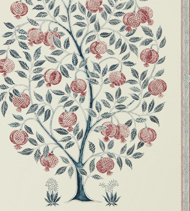 Anaar Tree Wallpaper - Annato/Blueberry - DCPW216790 - Sanderson