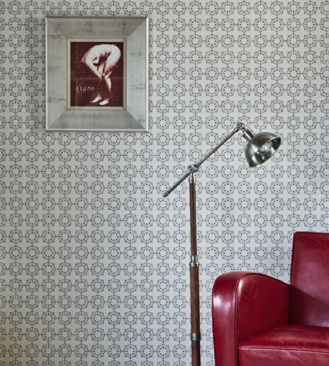 Anchor Tile Wallpaper - Red / White / Blue - BG1000-101 - Barneby Gates
