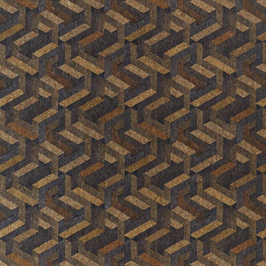 Anthology Escheresque Wallpaper - Charcoal/Natural - EANW112582 - Harlequin