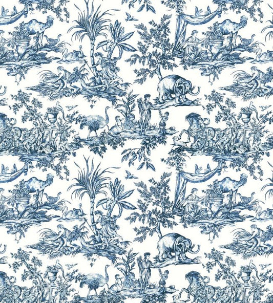 Antilles Toile Wallpaper - Navy - ATWW15171 - Anna French
