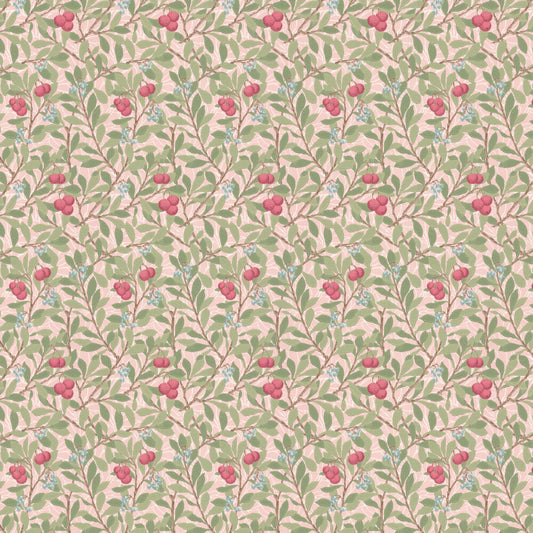 Arbutus Wallpaper - Cochineal Pink - 217378 - Morris Wallpaper WD