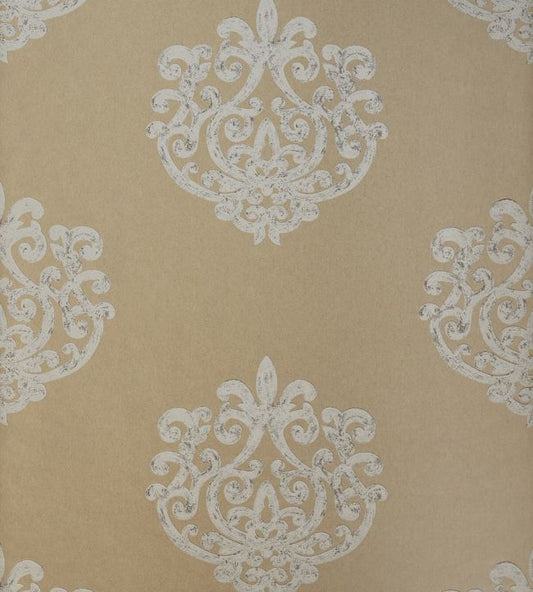 Arran Wallpaper - Metallic Gold - AT1451 - Anna French