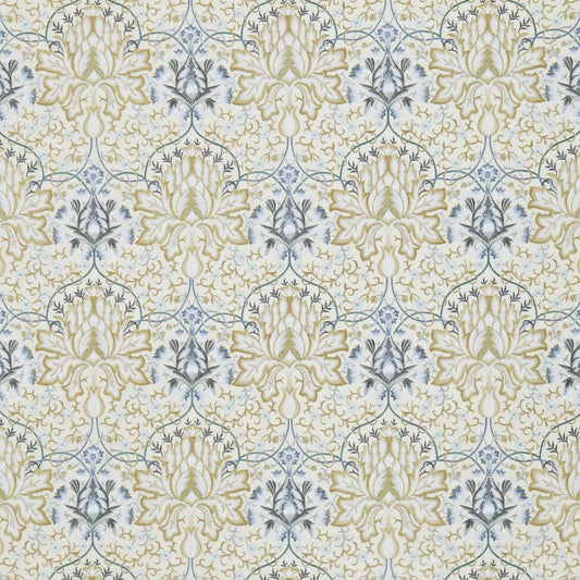 Artichoke Embroidery Fabric - Soft Gold/Cream - 234544 - Morris & Co