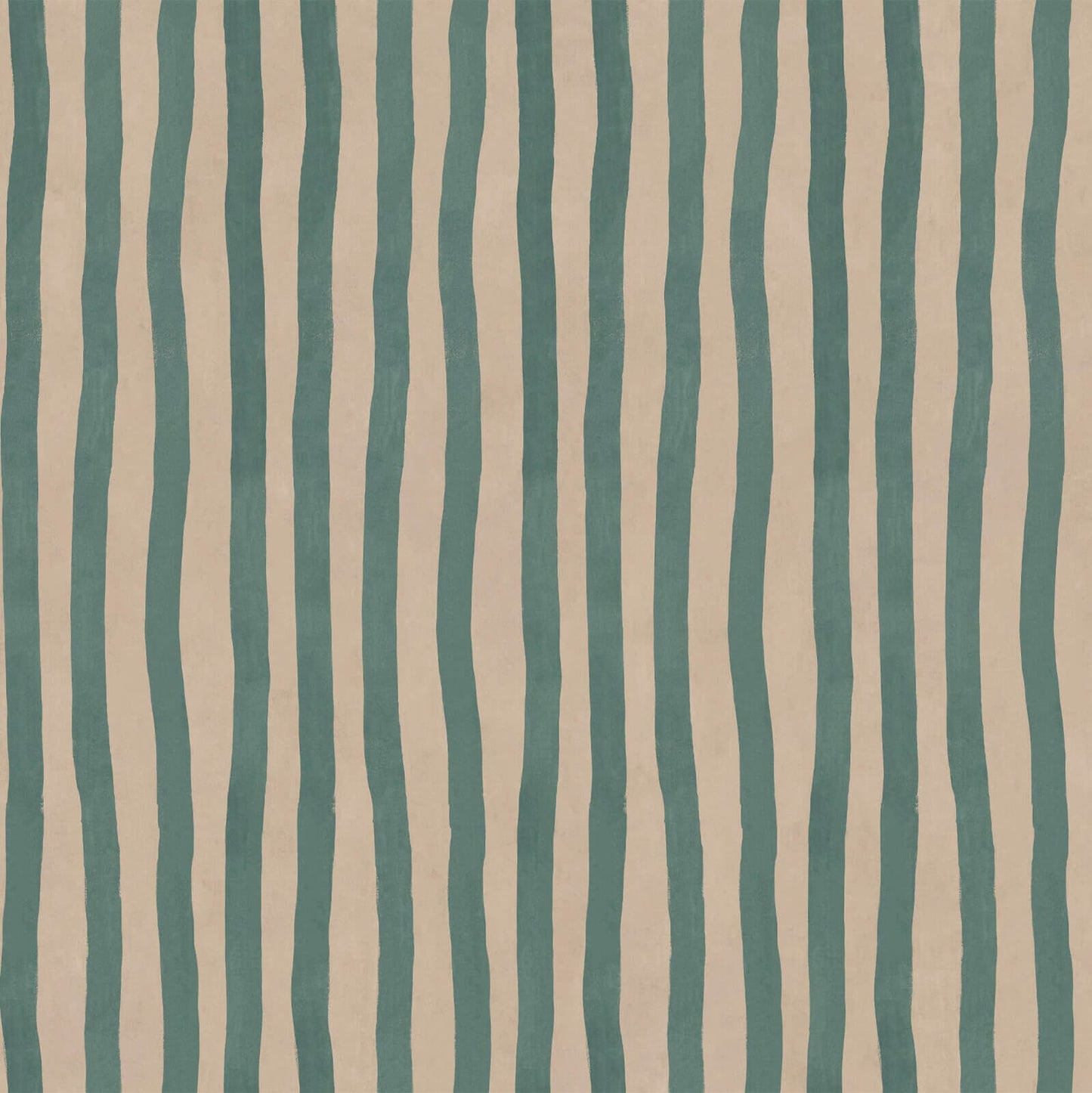Artist's Stripe Wallpaper - Euphorbia & Alabaster - House of Hackney