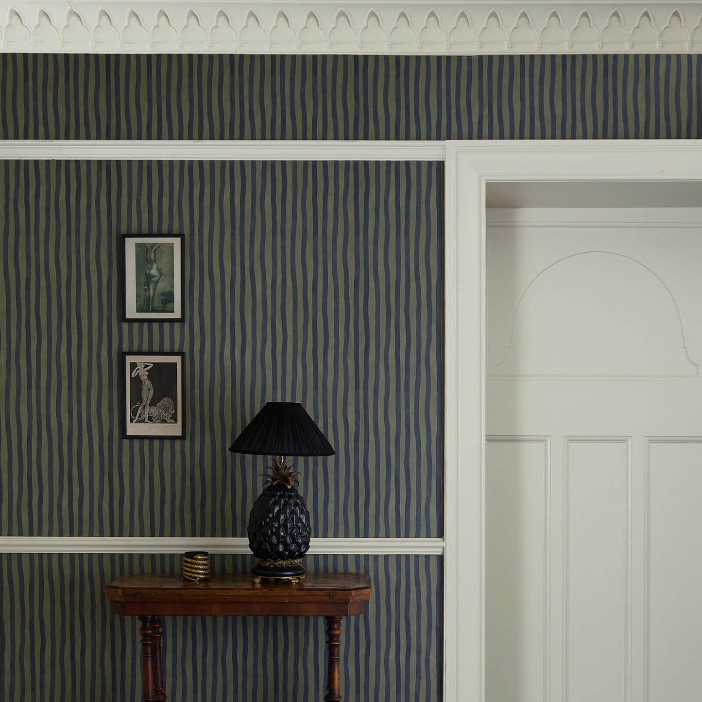 Artist's Stripe Wallpaper - Laurustine & Galaxias - House of Hackney