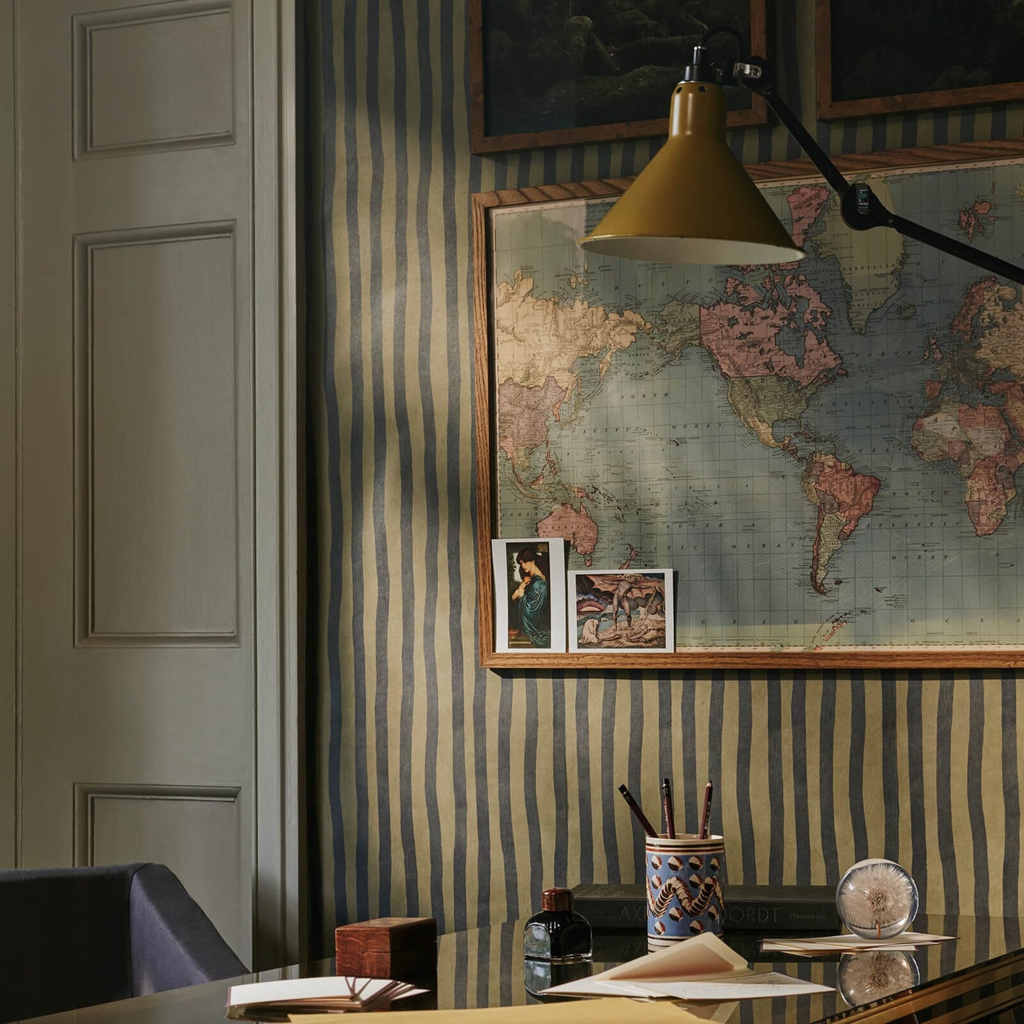 Artist's Stripe Wallpaper - Laurustine & Galaxias - House of Hackney