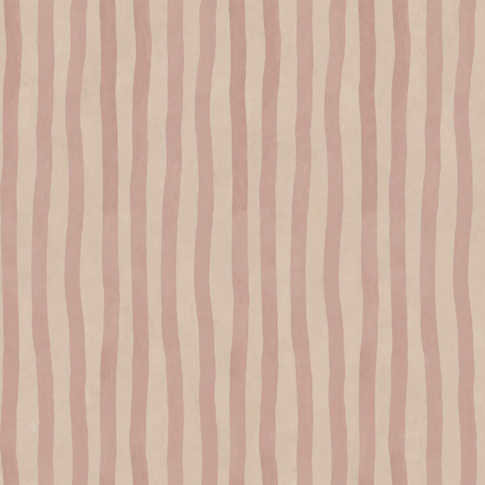 Artist's Stripe Wallpaper - Sakura & Astrantia - House of Hackney