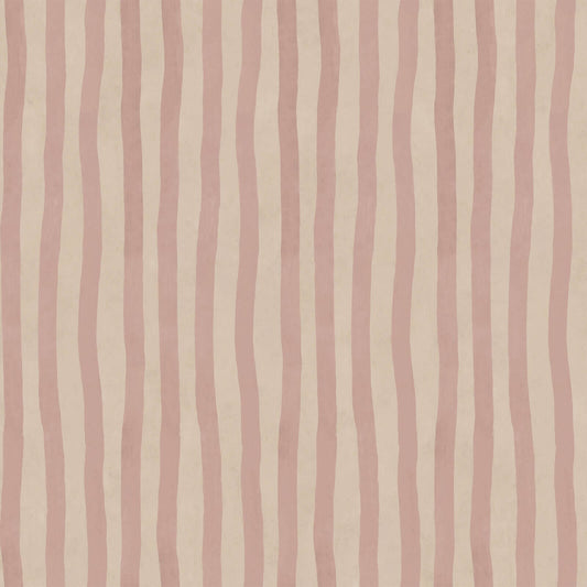 Artist's Stripe Wallpaper - Sakura & Astrantia - House of Hackney