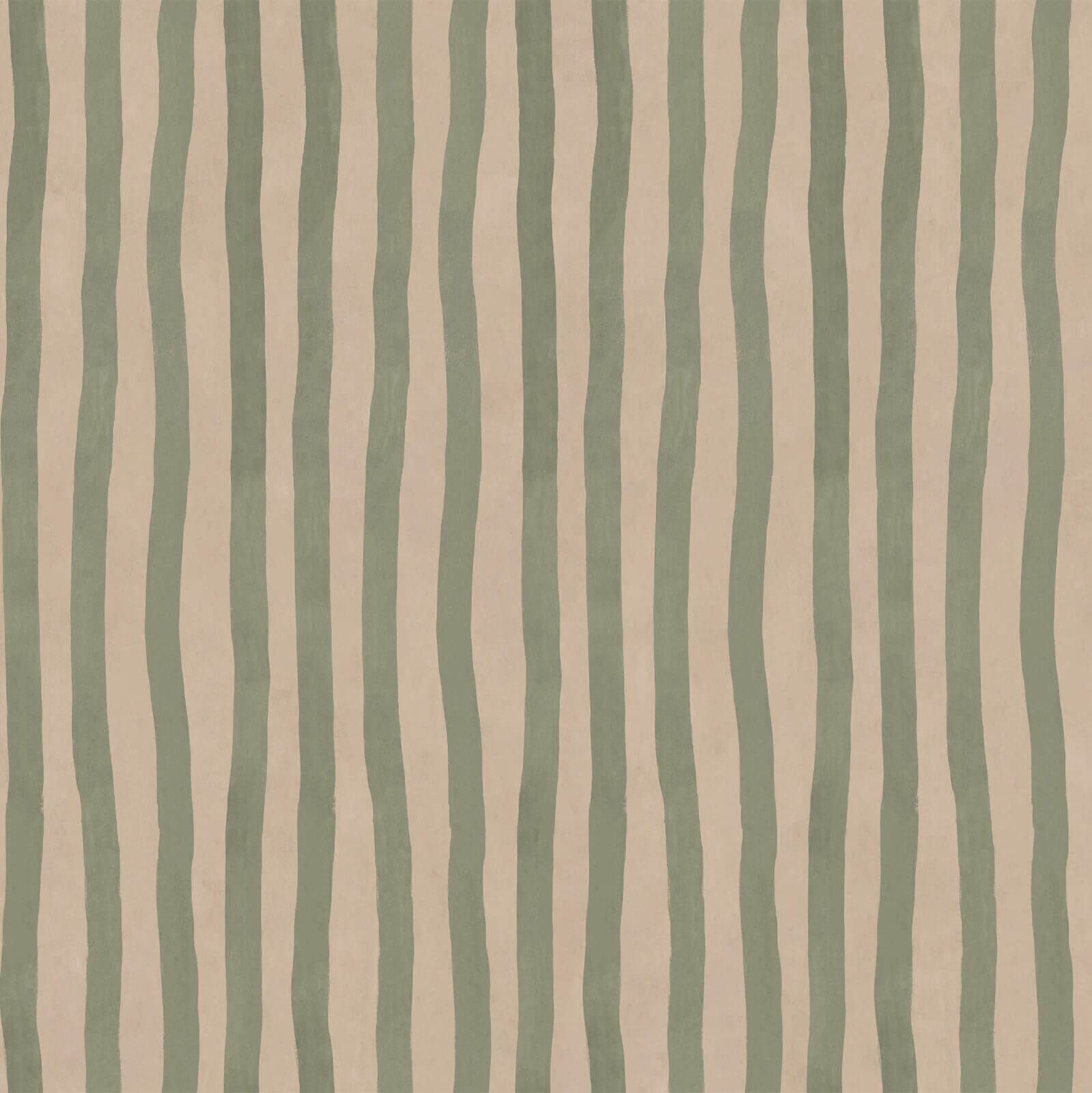 Artist's Stripe Wallpaper - Sap & Alabaster - House of Hackney