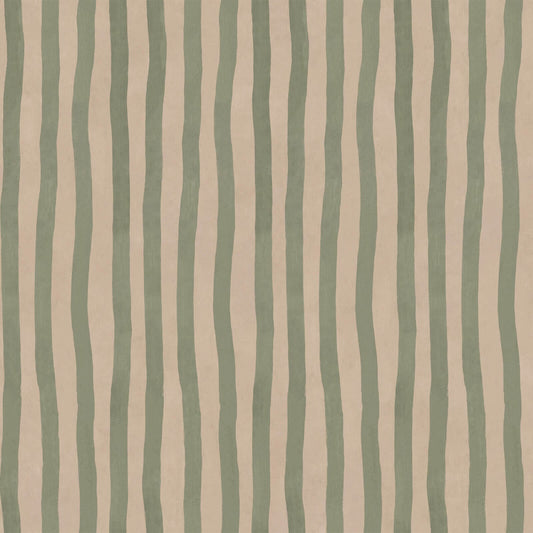Artist's Stripe Wallpaper - Sap & Alabaster - House of Hackney