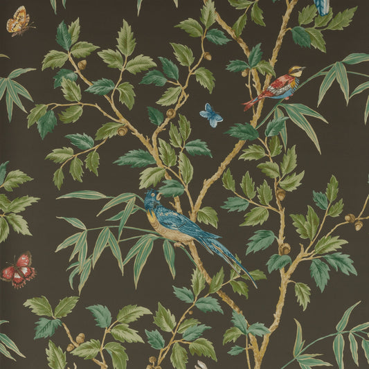 Ashdown Wallpaper - Black - Colefax & Fowler