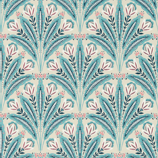 Attingham Wallpaper - Mineral - Clarke & Clarke