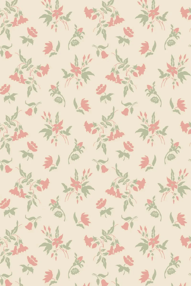 Auguste Wallpaper - Blooth Pink - 6503