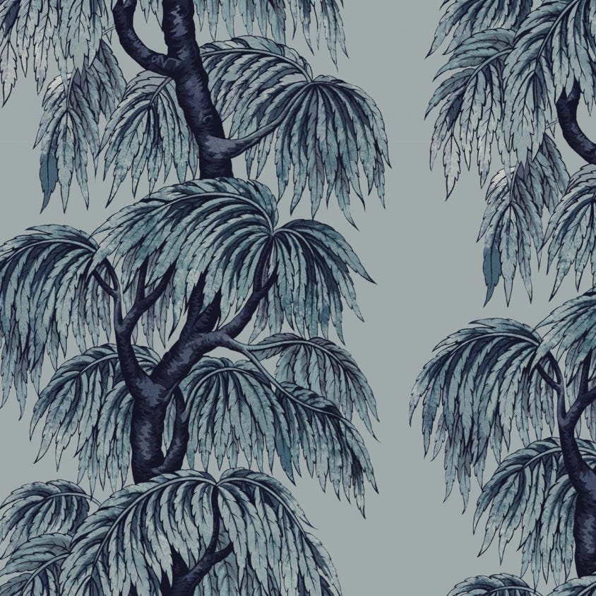 BABYLON Wallpaper - Celestial Blue - House of Hackney