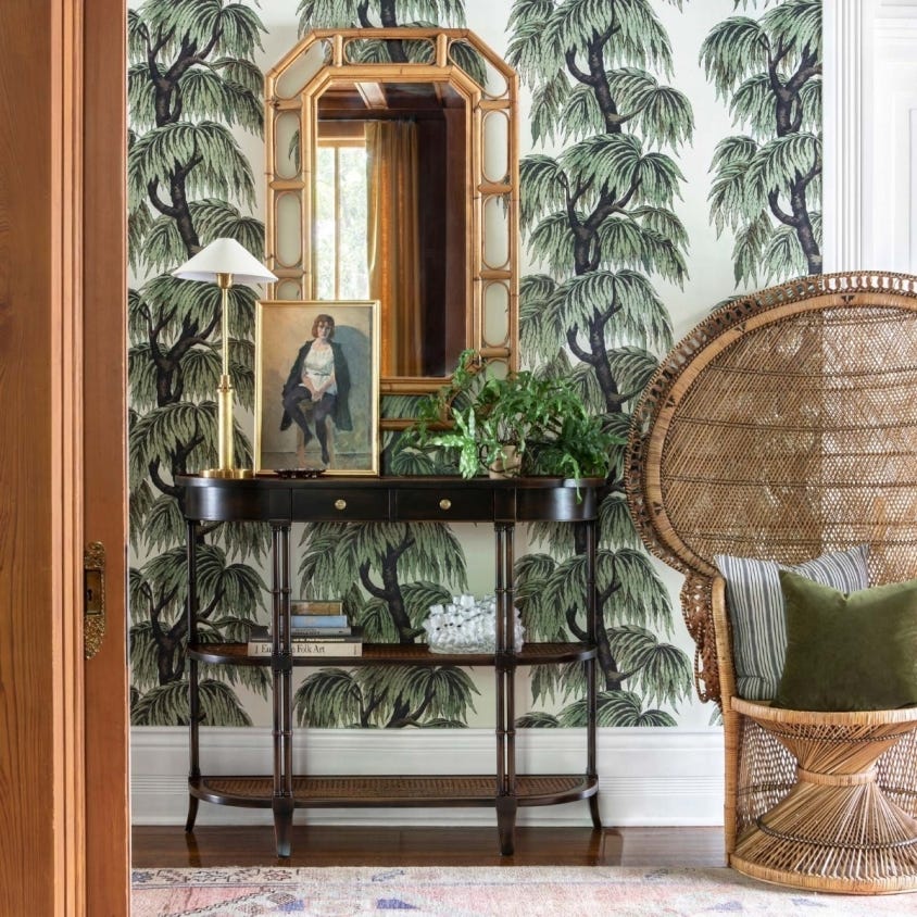 BABYLON Wallpaper - Papyrus & Willow - House of Hackney