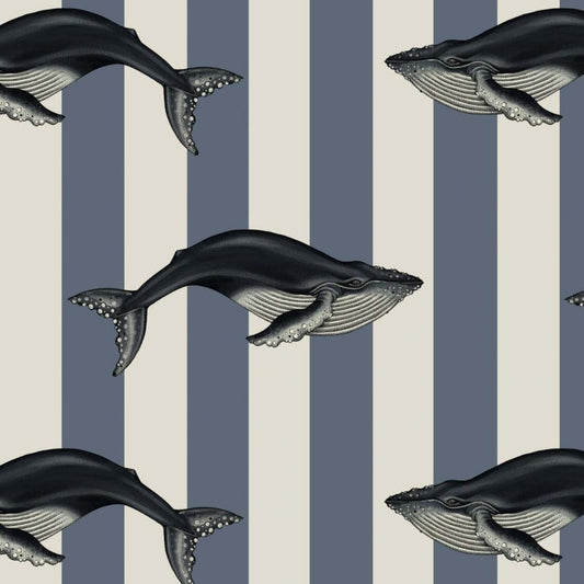 BALEANA Wallpaper - Denim - House of Hackney