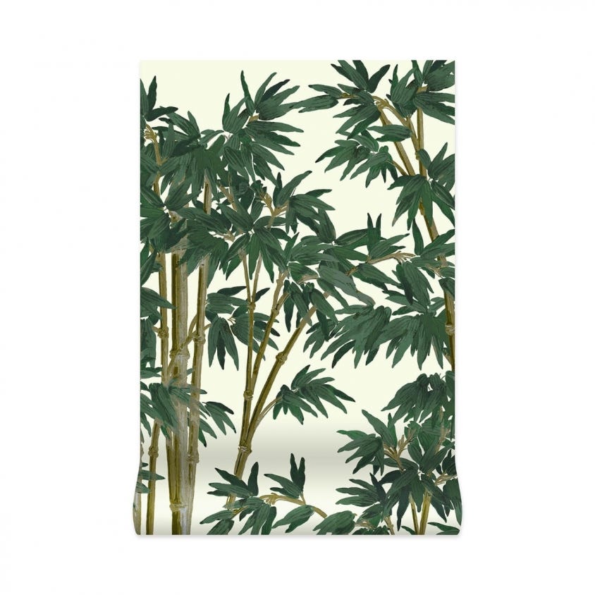 BAMBUSA Wallpaper - Antique-White - House of Hackney