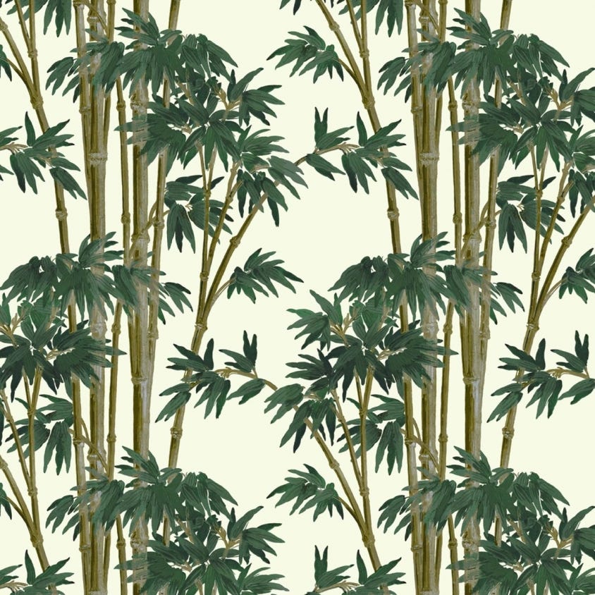 BAMBUSA Wallpaper - Antique-White - House of Hackney