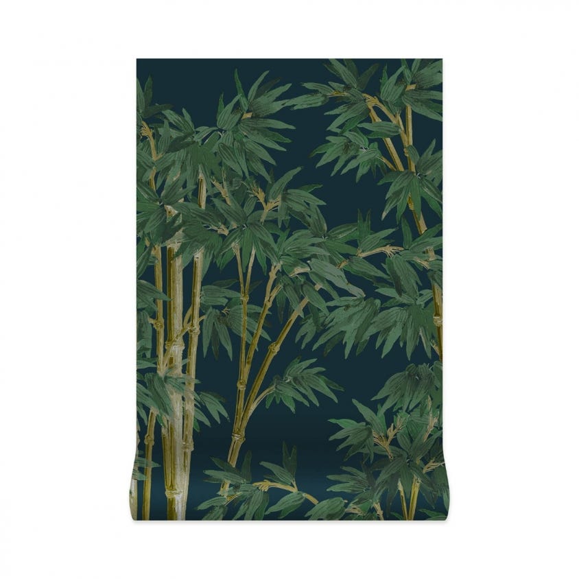 BAMBUSA Wallpaper - Midnight - House of Hackney