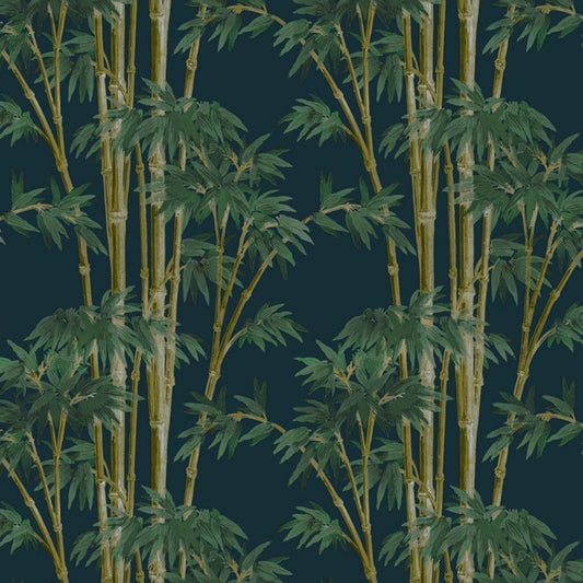 BAMBUSA Wallpaper - Midnight - House of Hackney