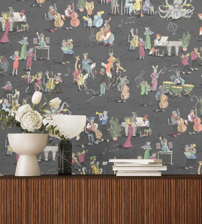 Instrumental Wallpaper - Black - Brand McKenzie