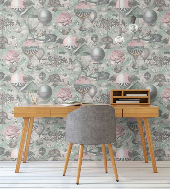 Curious Skies Room Wallpaper - Pink