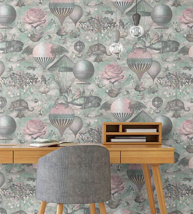 Curious Skies Room Wallpaper 2 - Pink