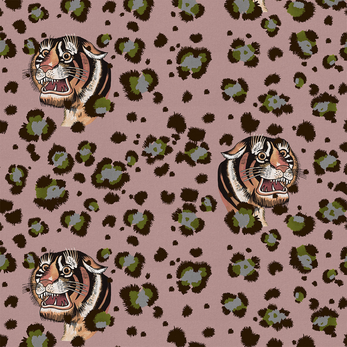 Bubastis Wallpaper - Pink - Wear The Walls