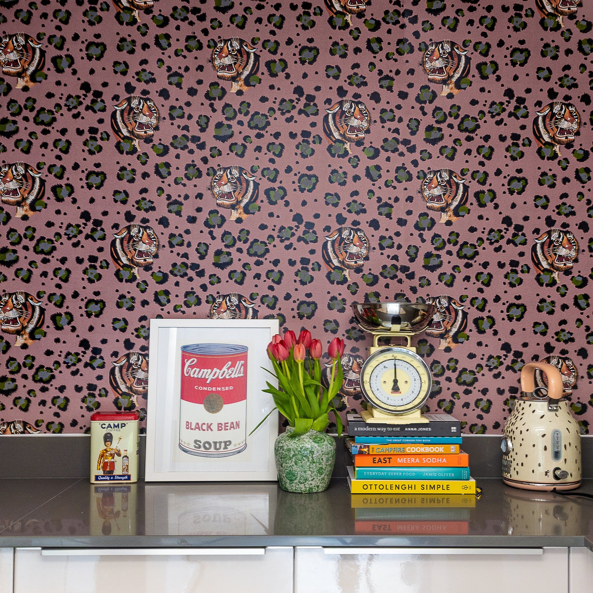 Bubastis Wallpaper - Pink - Wear The Walls