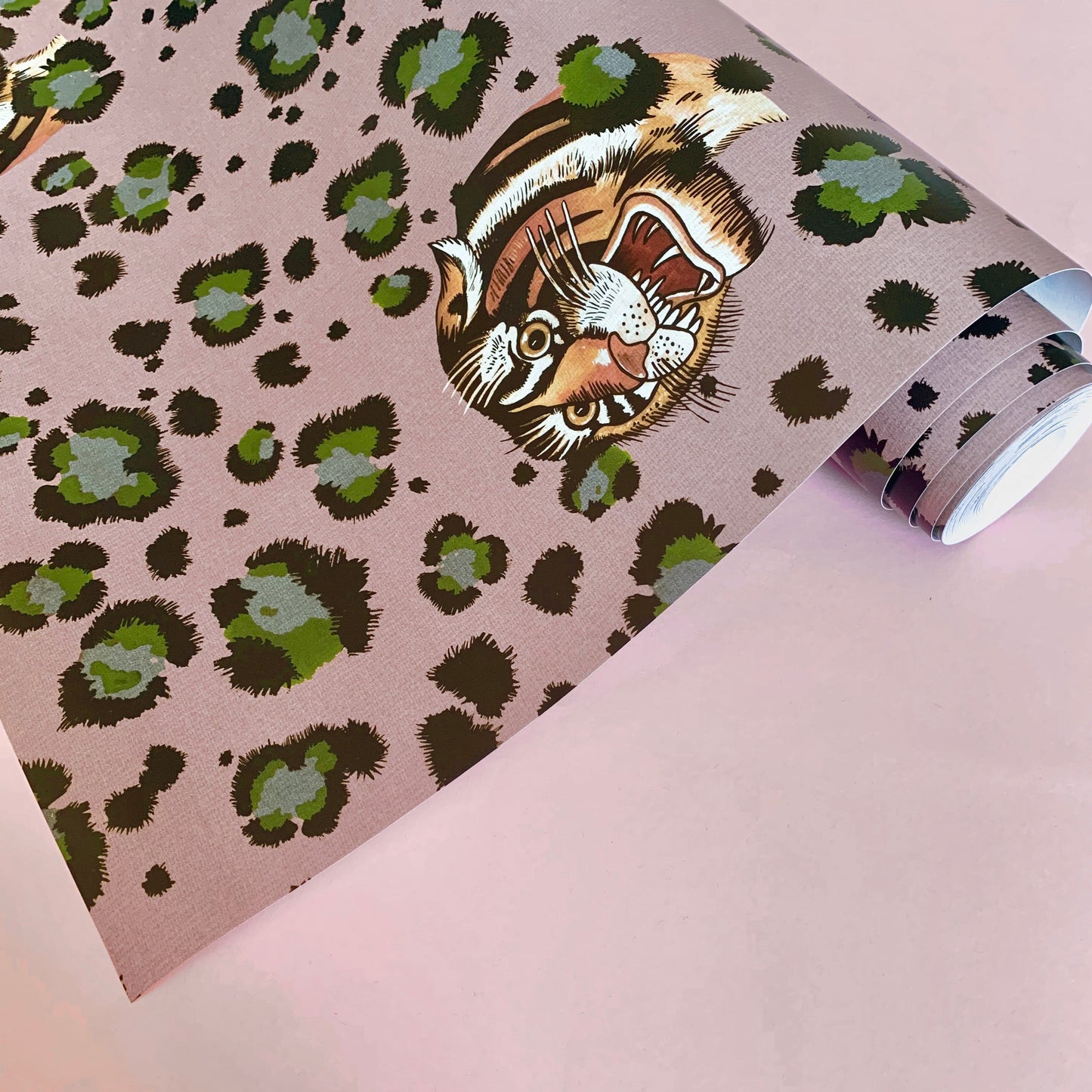 Bubastis Wallpaper - Pink - Wear The Walls