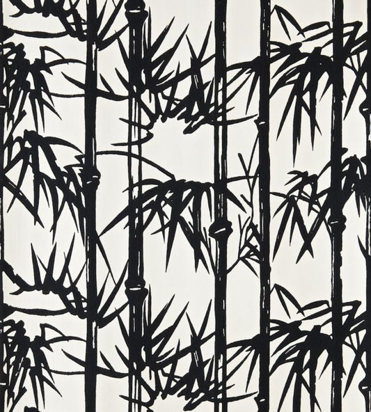 Bamboo Wallpaper - Off-Black - 2119 - Farrow & Ball