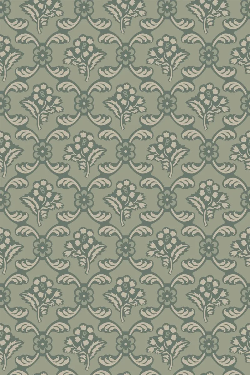 Barace Wallpaper - Green Smoke - 6603
