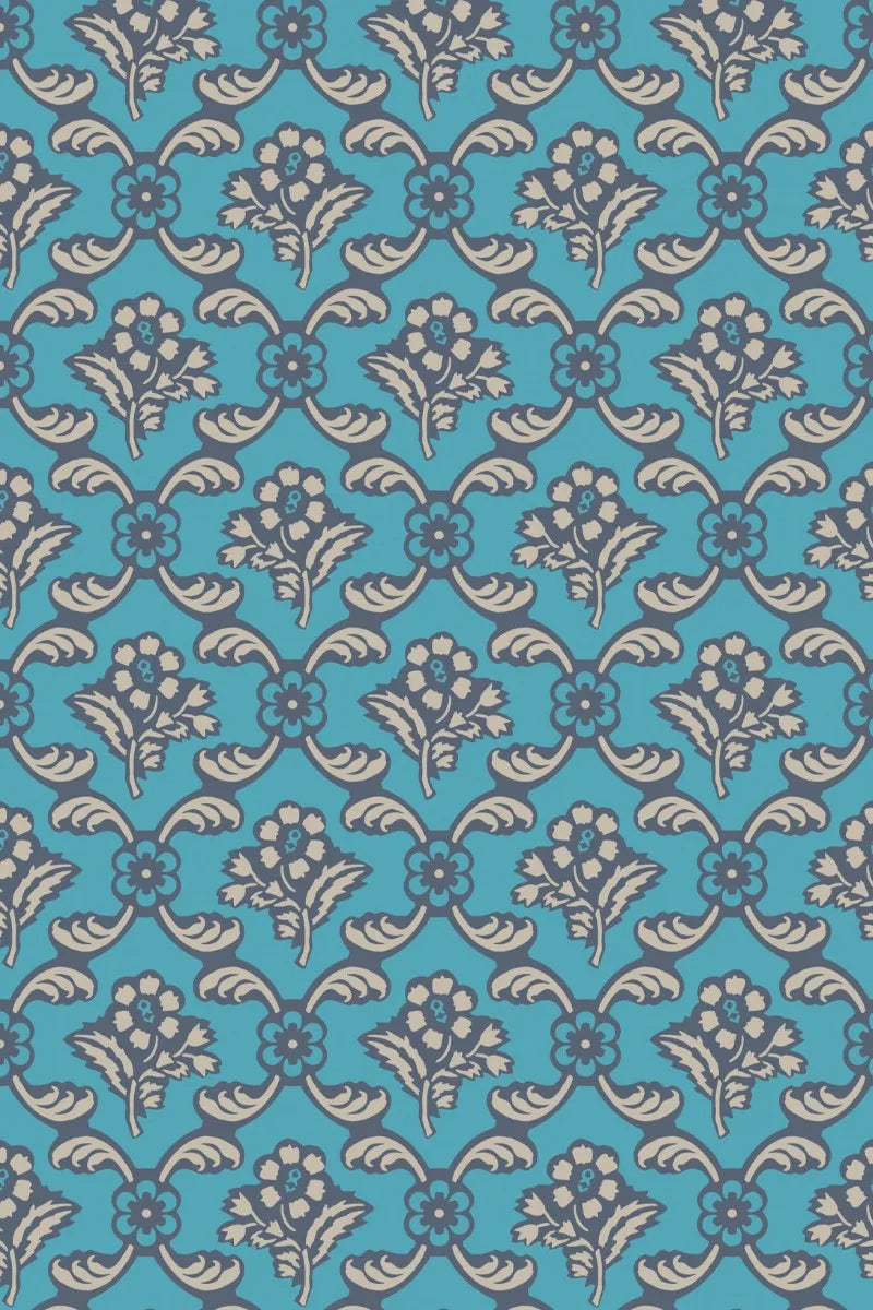 Barace Wallpaper - Wine Dark - 6605