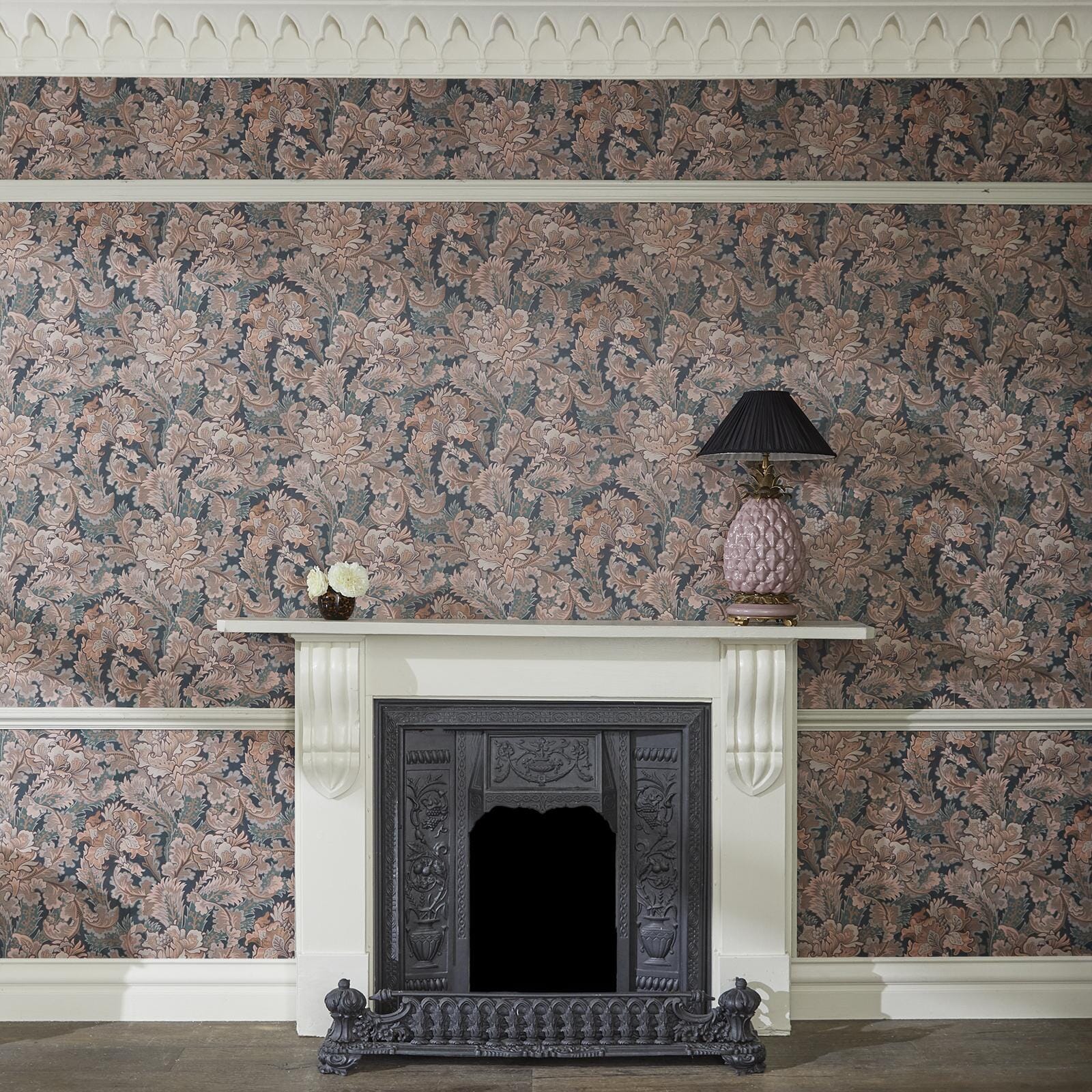 Bathsheba Wallpaper - Dahlia - House of Hackney
