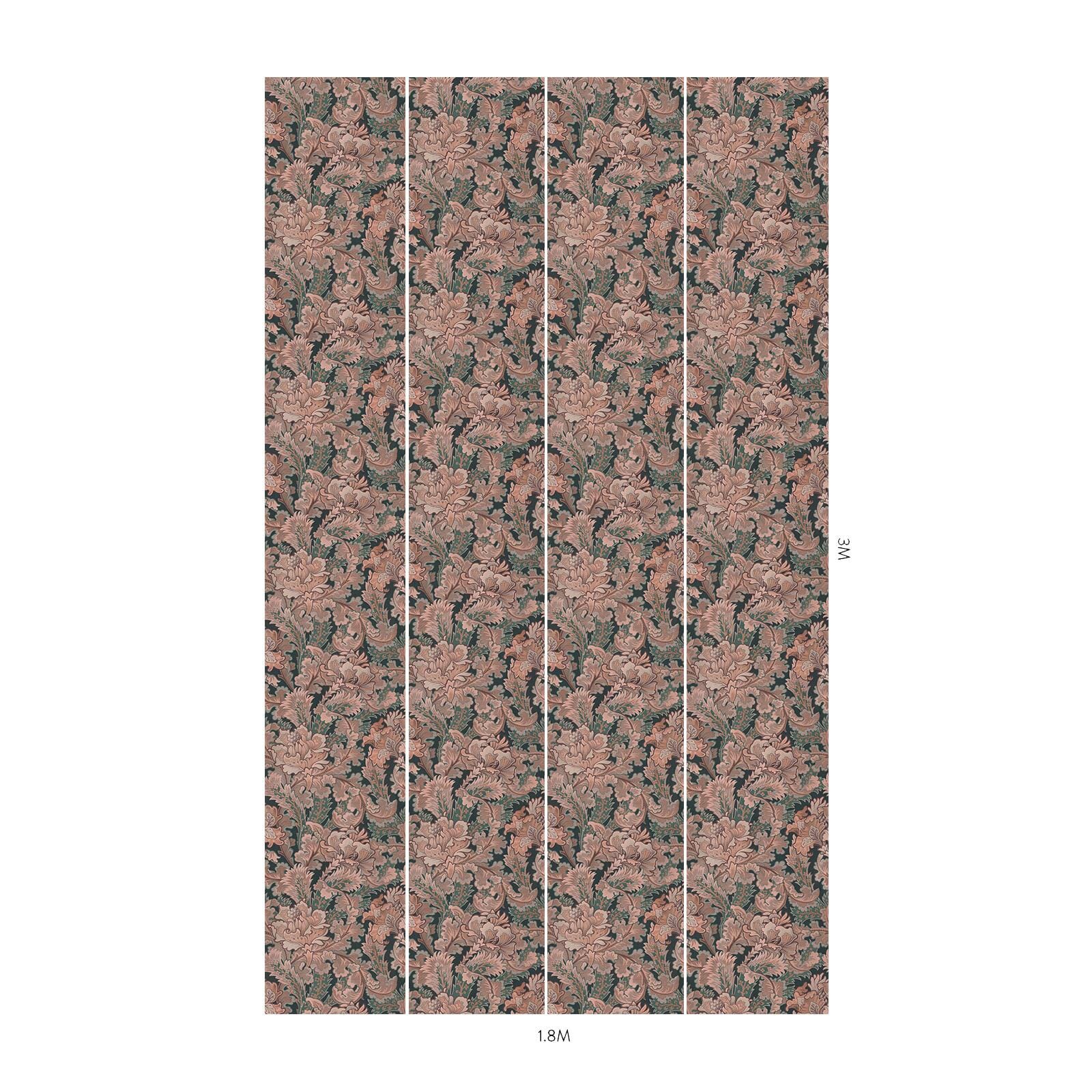 Bathsheba Wallpaper - Dahlia - House of Hackney