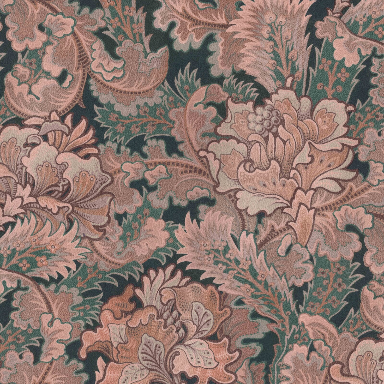Bathsheba Wallpaper - Dahlia - House of Hackney