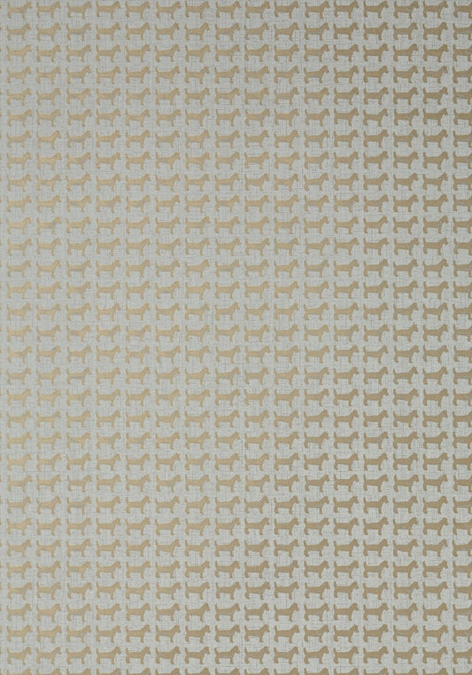 Baxter Wallpaper - Grey and Metallic Bronze - AT79125 - Anna French