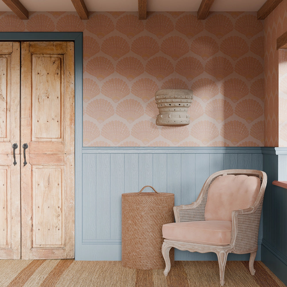 Beachcomber Wallpaper - Lady Coral - Lucie Annabel