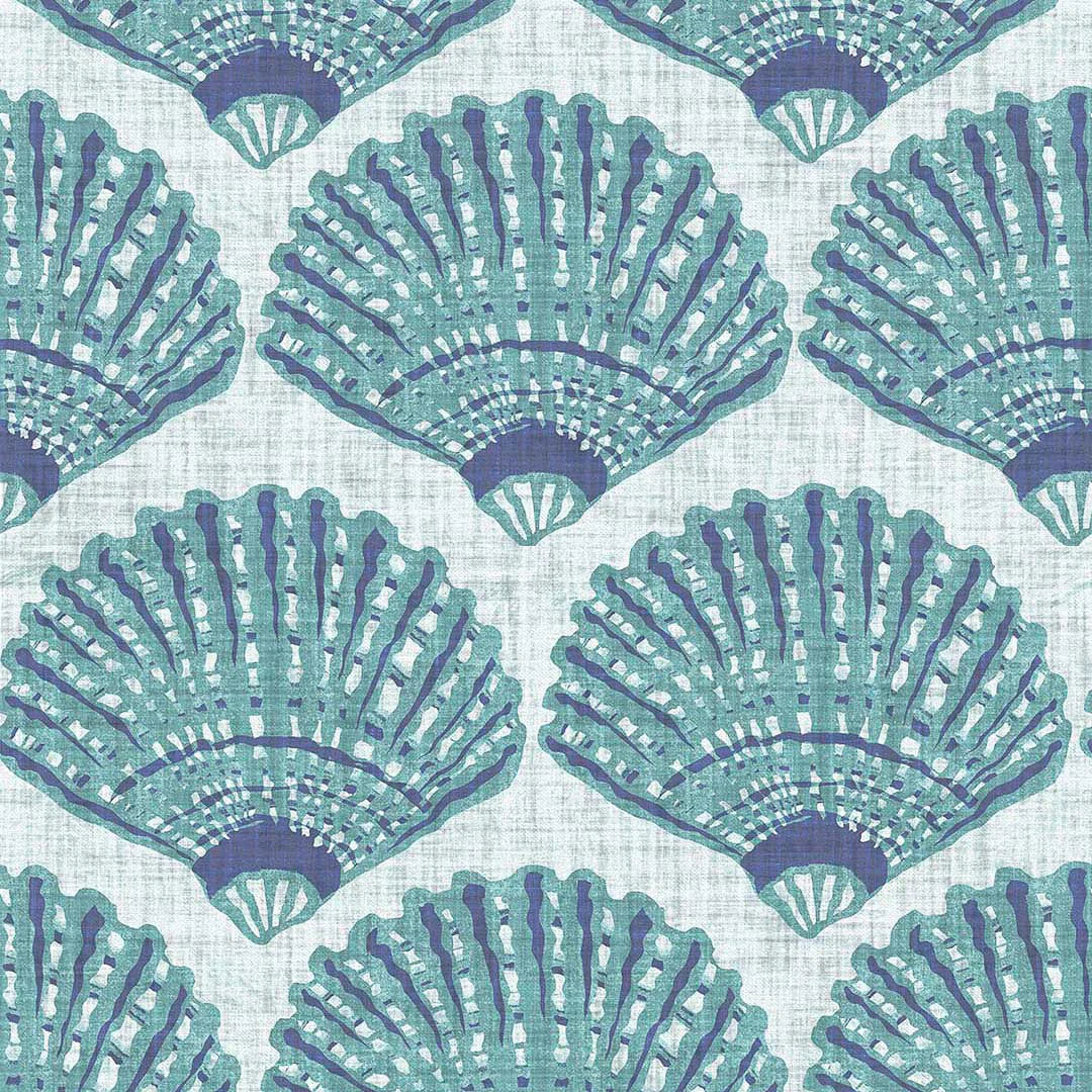 Beachcomber Wallpaper - Teal - Lucie Annabel