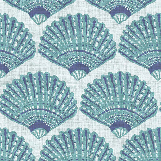 Beachcomber Wallpaper - Teal - Lucie Annabel