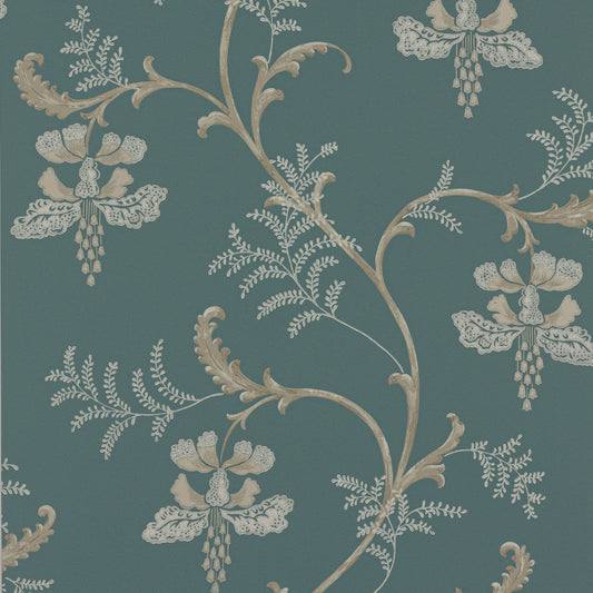 Bellflower Wallpaper - Navy - Colefax & Fowler